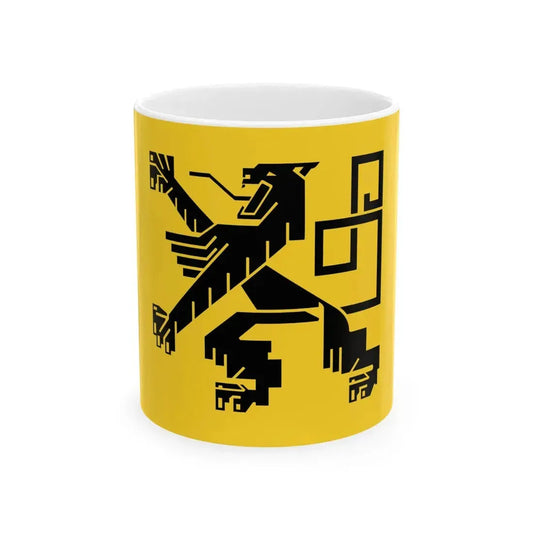 Flag of the Flemish Volunteer Legion Legion Flandern SS (Germany) White Coffee Mug 11oz - Go Mug Yourself