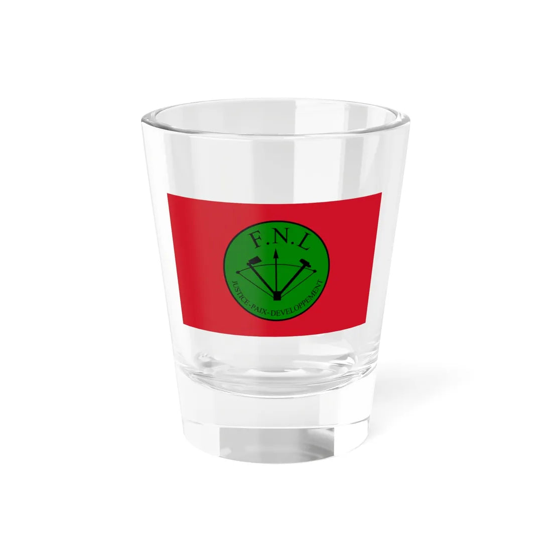 Flag of the FNL Burundi (Burundi) Shot Glass 1.5oz 1.5oz - Go Mug Yourself