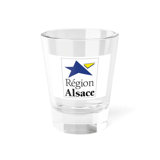 Flag of the former Region of Alsace (Belgium) Shot Glass 1.5oz 1.5oz - Go Mug Yourself