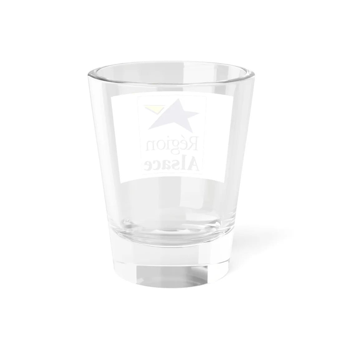 Flag of the former Region of Alsace (Belgium) Shot Glass 1.5oz - Go Mug Yourself