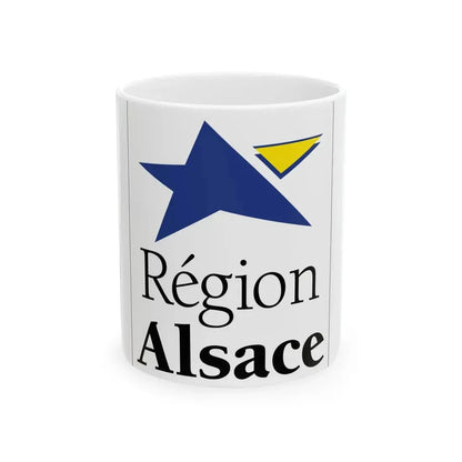 Flag of the former Region of Alsace (Belgium) White Coffee Mug 11oz - Go Mug Yourself