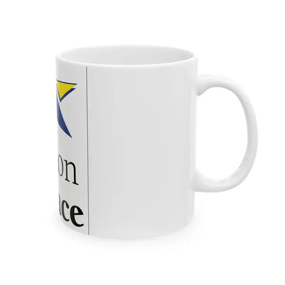 Flag of the former Region of Alsace (Belgium) White Coffee Mug - Go Mug Yourself