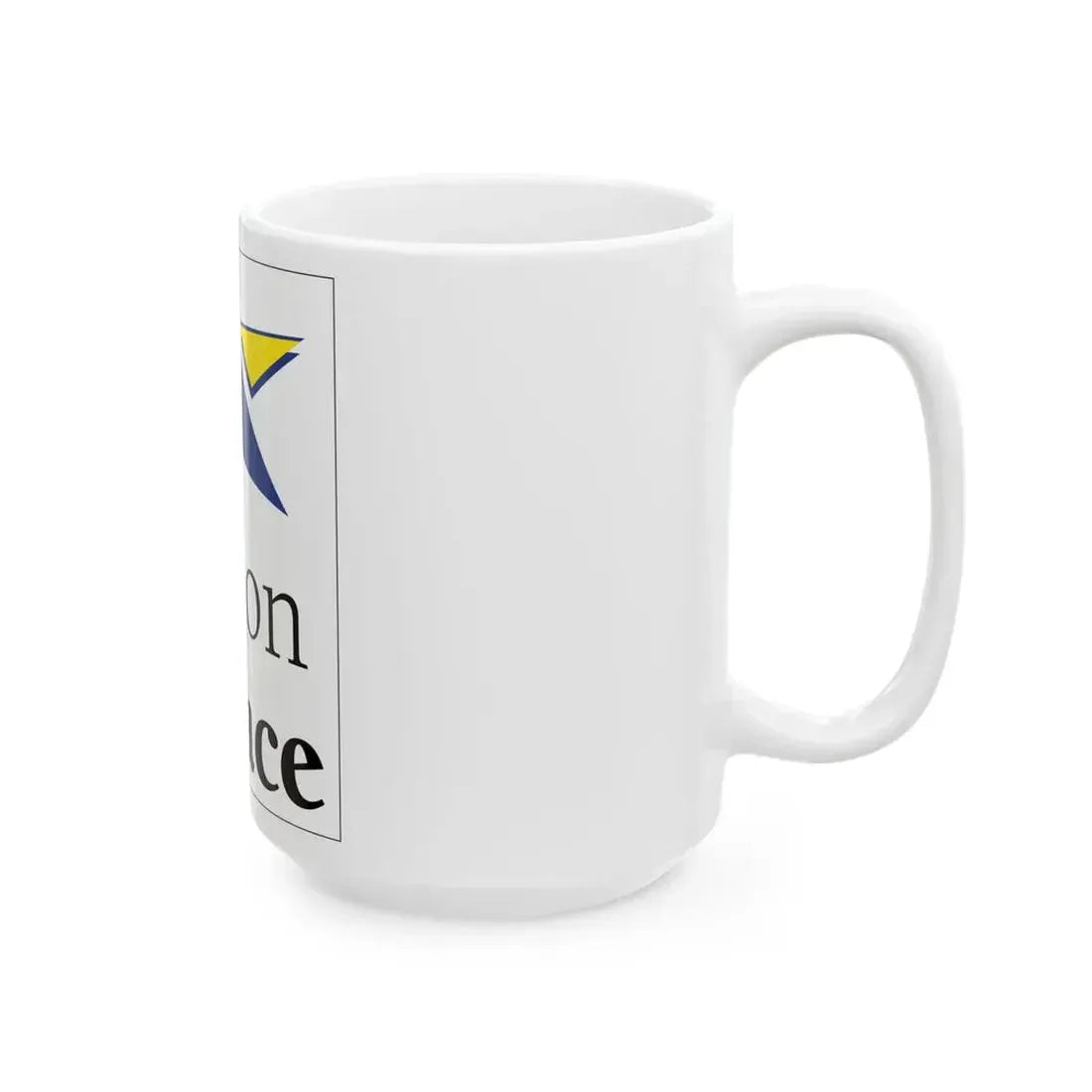Flag of the former Region of Alsace (Belgium) White Coffee Mug - Go Mug Yourself