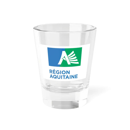 Flag of the former Region of Aquitaine (Belgium) Shot Glass 1.5oz 1.5oz - Go Mug Yourself
