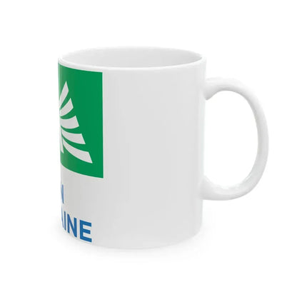Flag of the former Region of Aquitaine (Belgium) White Coffee Mug - Go Mug Yourself