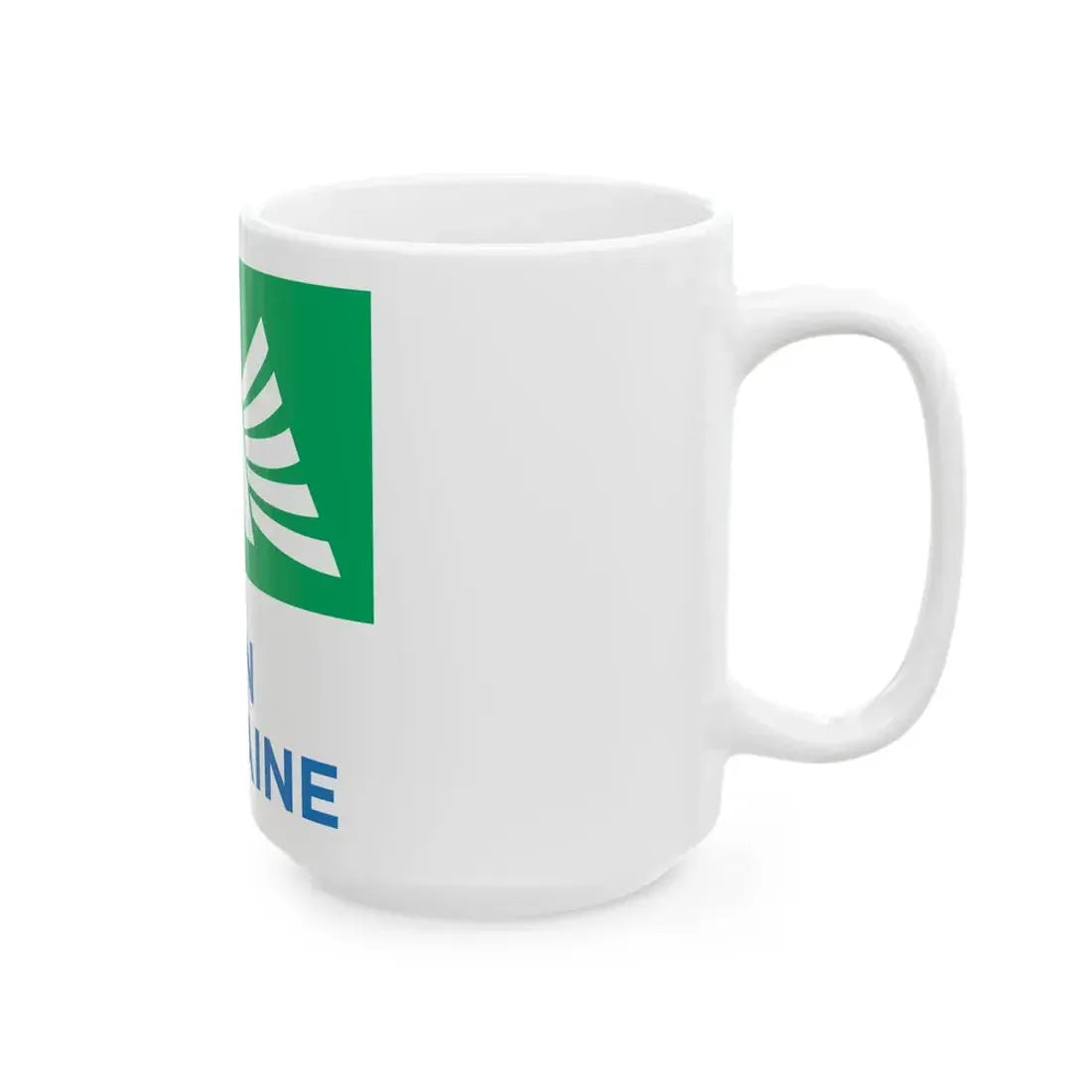 Flag of the former Region of Aquitaine (Belgium) White Coffee Mug - Go Mug Yourself
