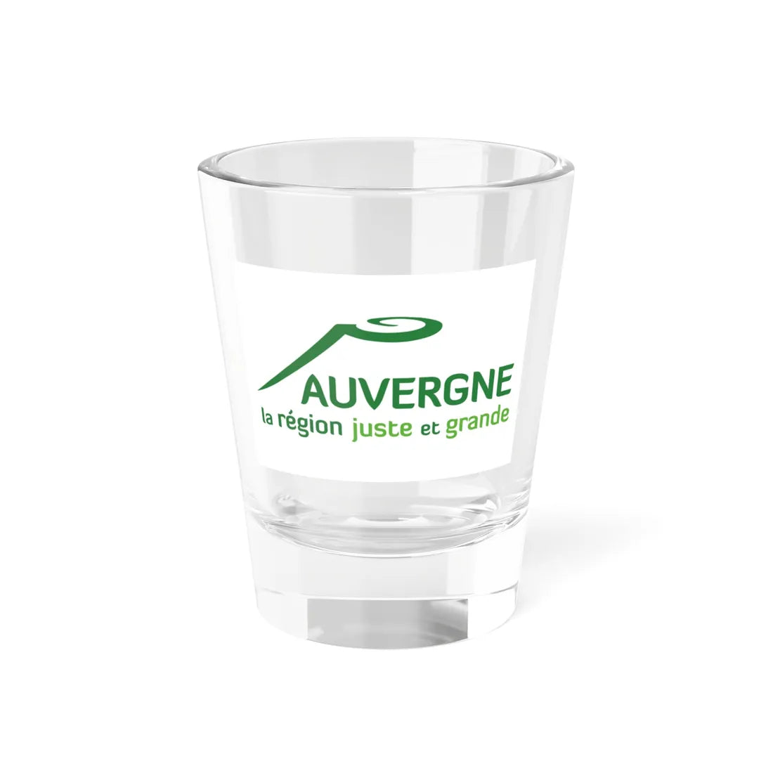 Flag of the former Region of Auvergne (Belgium) Shot Glass 1.5oz 1.5oz - Go Mug Yourself