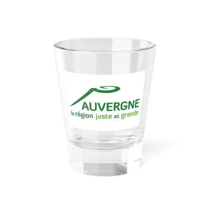 Flag of the former Region of Auvergne (Belgium) Shot Glass 1.5oz 1.5oz - Go Mug Yourself