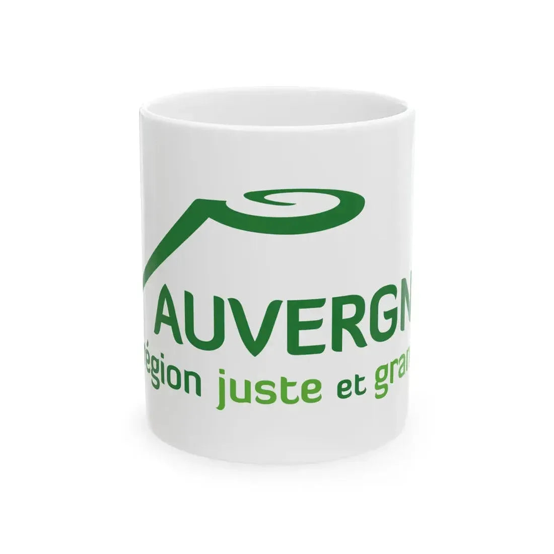 Flag of the former Region of Auvergne (Belgium) White Coffee Mug 11oz - Go Mug Yourself