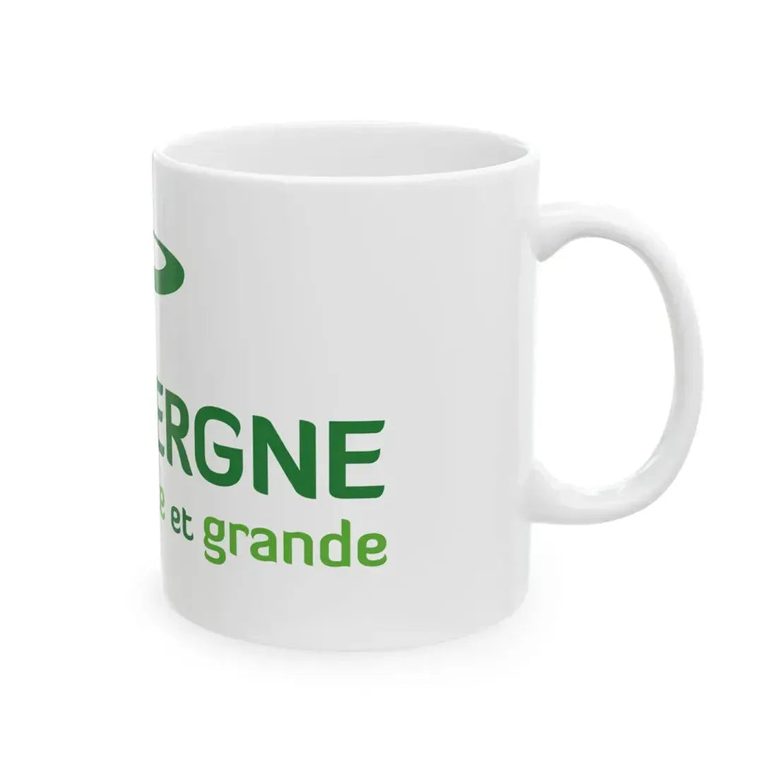 Flag of the former Region of Auvergne (Belgium) White Coffee Mug - Go Mug Yourself
