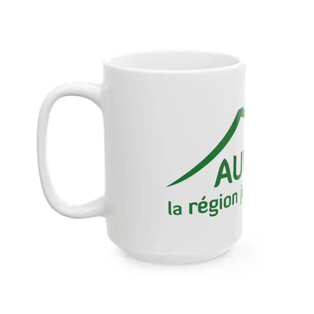 Flag of the former Region of Auvergne (Belgium) White Coffee Mug - Go Mug Yourself