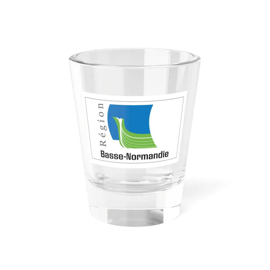 Flag of the former Region of Basse-Normandie (Belgium) Shot Glass 1.5oz 1.5oz - Go Mug Yourself