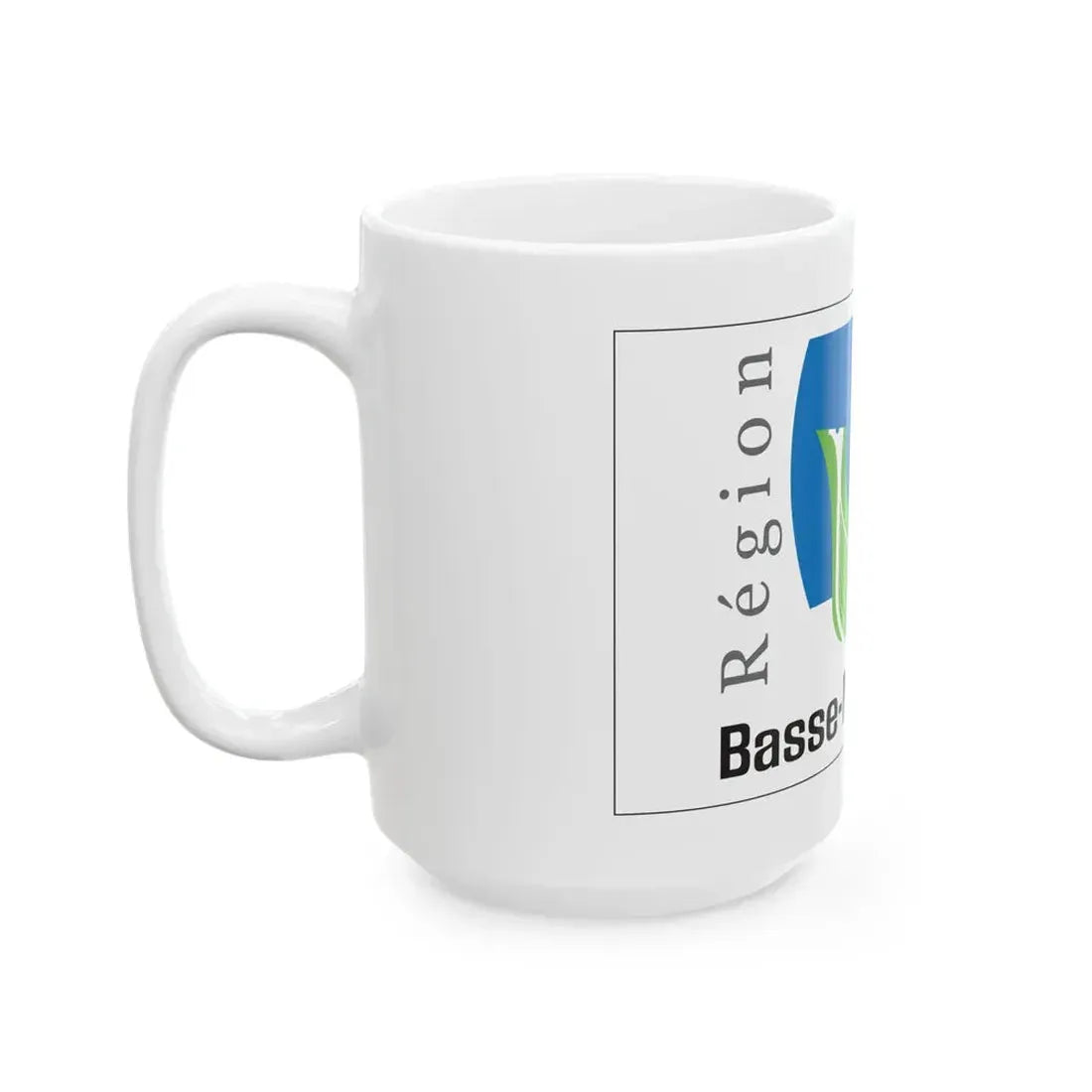 Flag of the former Region of Basse-Normandie (Belgium) White Coffee Mug - Go Mug Yourself
