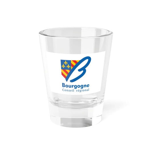 Flag of the former Region of Bourgogne (Belgium) Shot Glass 1.5oz 1.5oz - Go Mug Yourself