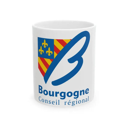 Flag of the former Region of Bourgogne (Belgium) White Coffee Mug 11oz - Go Mug Yourself