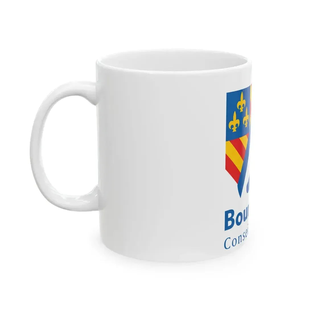 Flag of the former Region of Bourgogne (Belgium) White Coffee Mug - Go Mug Yourself