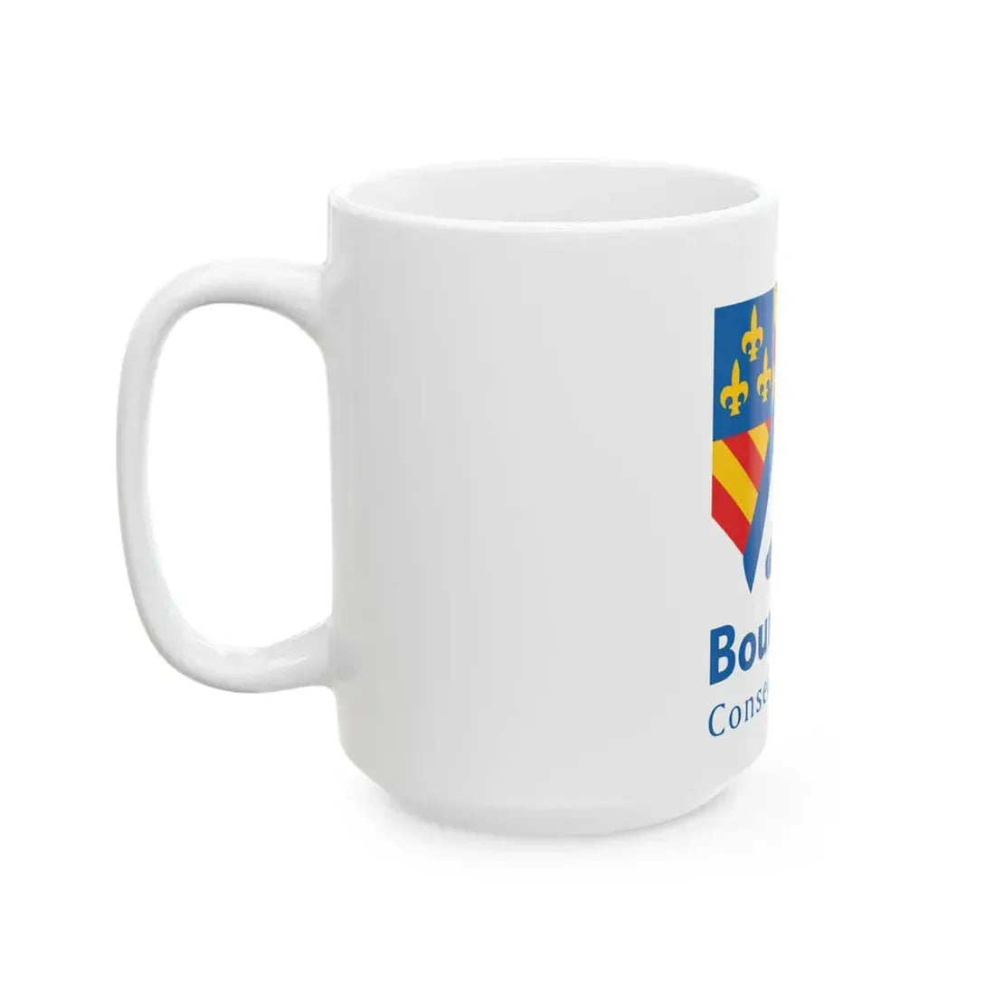 Flag of the former Region of Bourgogne (Belgium) White Coffee Mug - Go Mug Yourself