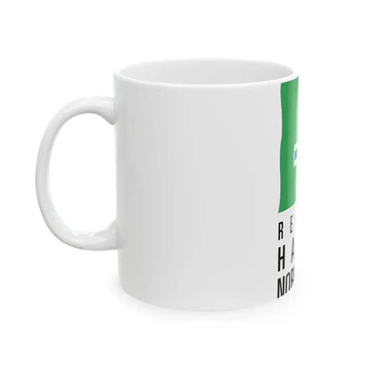 Flag of the former Region of Haute-Normandie (Belgium) White Coffee Mug - Go Mug Yourself