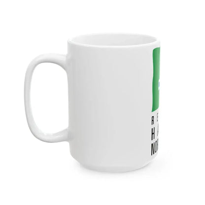 Flag of the former Region of Haute-Normandie (Belgium) White Coffee Mug - Go Mug Yourself