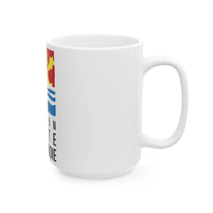 Flag of the former Region of Haute-Normandie (Belgium) White Coffee Mug - Go Mug Yourself