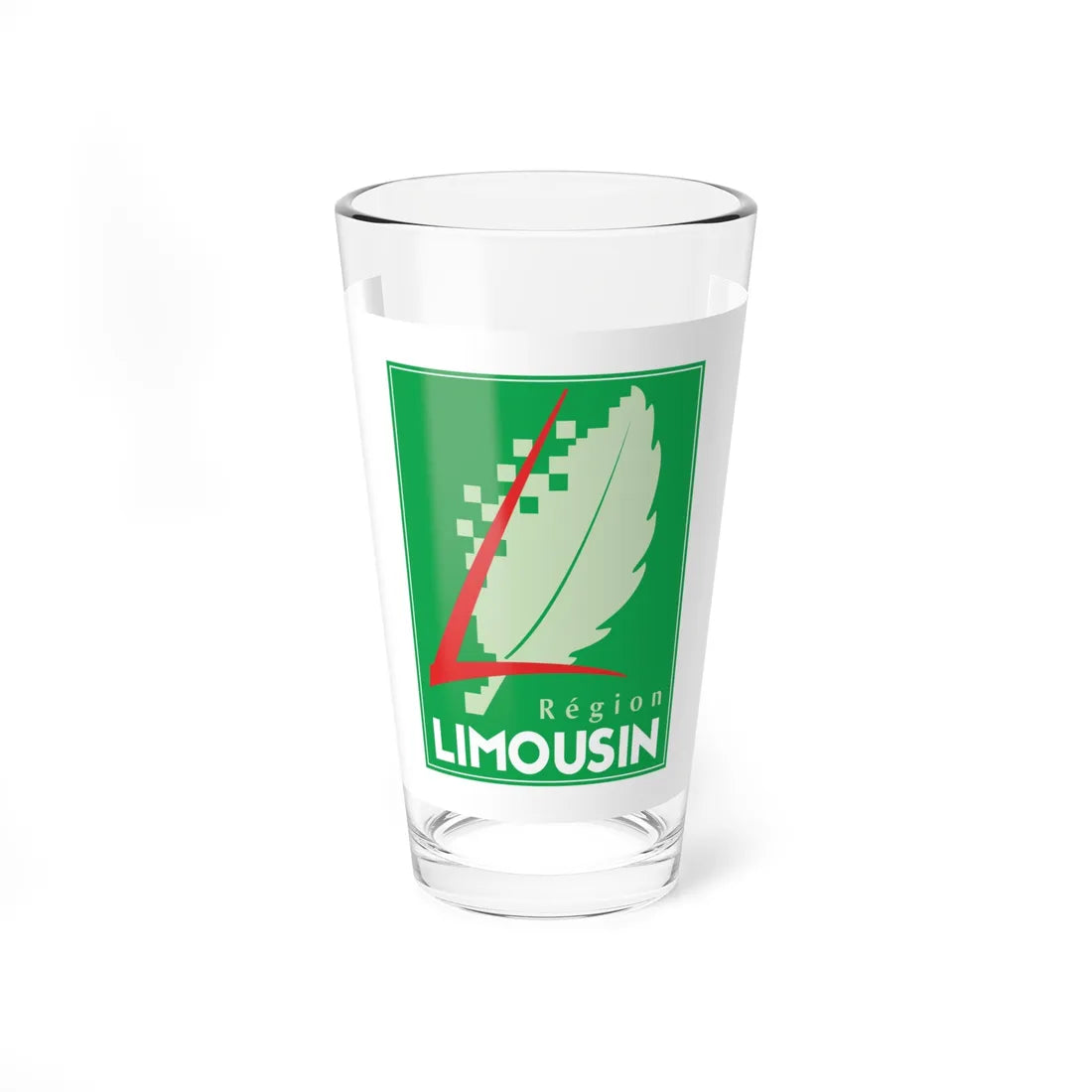 Flag of the former Region of Limousin (Belgium) Pint Glass 16oz 16oz - Go Mug Yourself