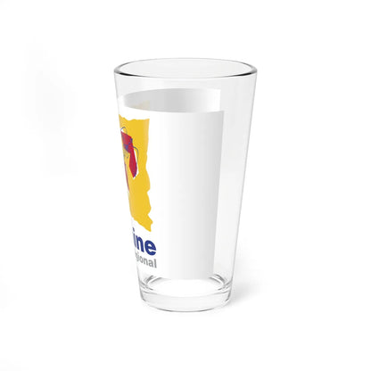 Flag of the former Region of Lorraine (Belgium) Pint Glass 16oz - Go Mug Yourself