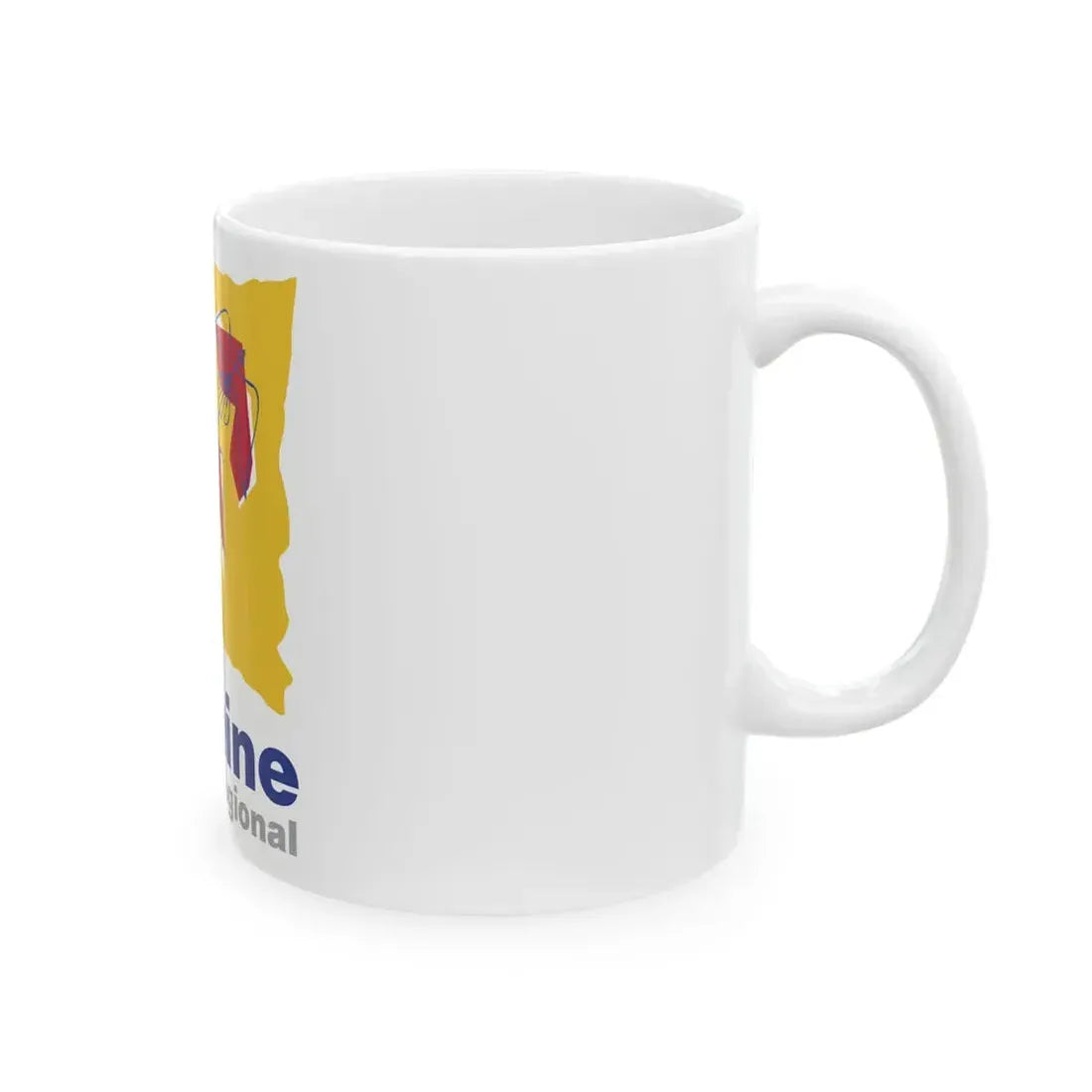 Flag of the former Region of Lorraine (Belgium) White Coffee Mug - Go Mug Yourself