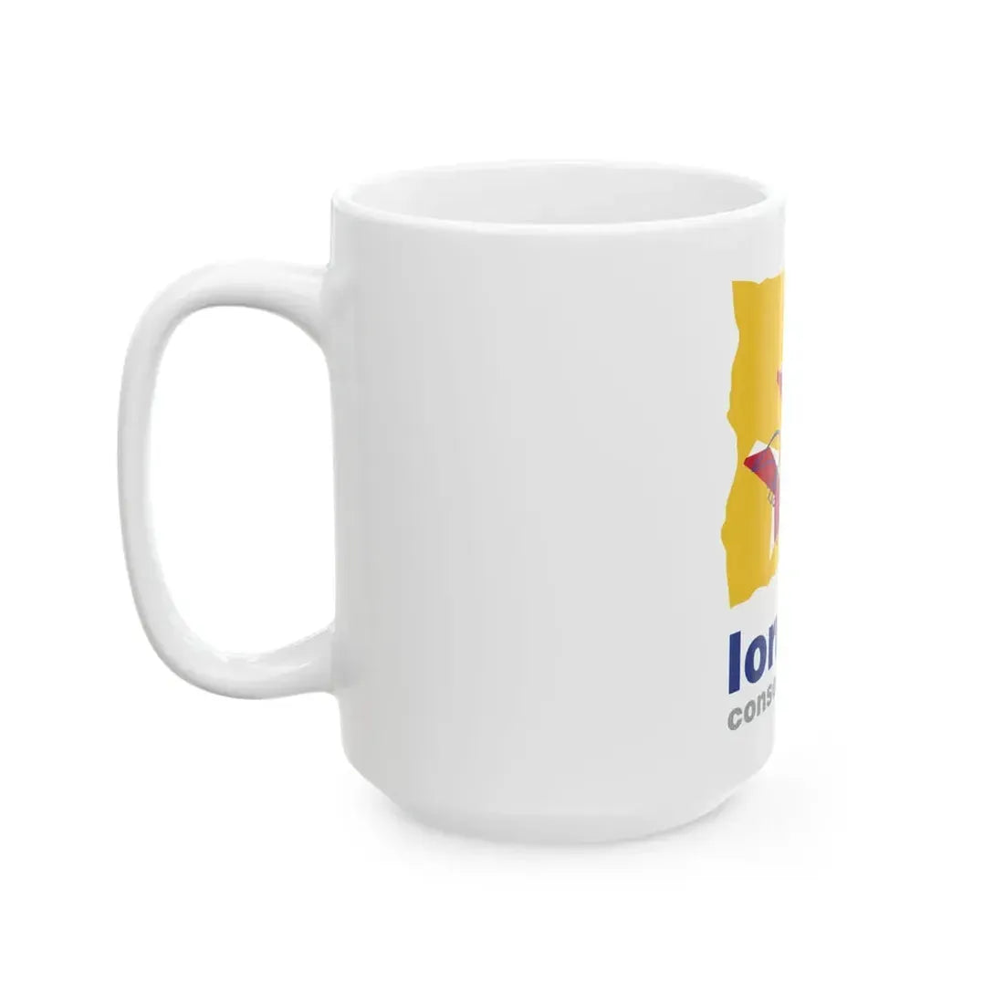 Flag of the former Region of Lorraine (Belgium) White Coffee Mug - Go Mug Yourself