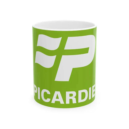 Flag of the former Region of Picardie (Belgium) White Coffee Mug 11oz - Go Mug Yourself