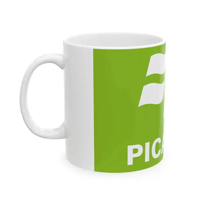 Flag of the former Region of Picardie (Belgium) White Coffee Mug - Go Mug Yourself