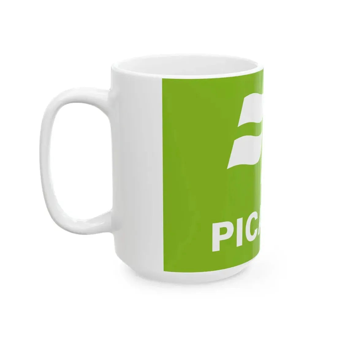 Flag of the former Region of Picardie (Belgium) White Coffee Mug - Go Mug Yourself