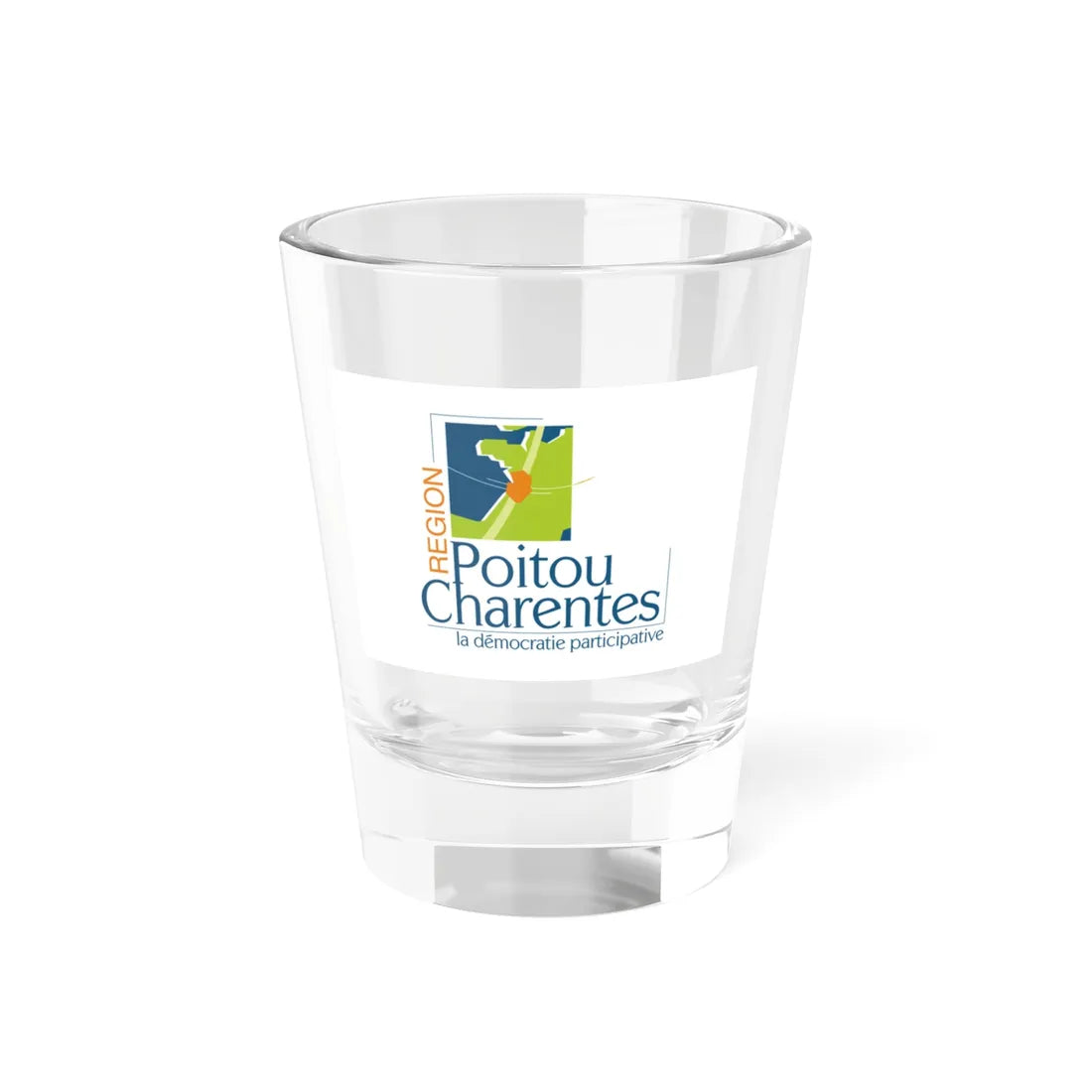 Flag of the former Region of Poitou-Charentes (Belgium) Shot Glass 1.5oz 1.5oz - Go Mug Yourself