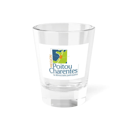 Flag of the former Region of Poitou-Charentes (Belgium) Shot Glass 1.5oz 1.5oz - Go Mug Yourself