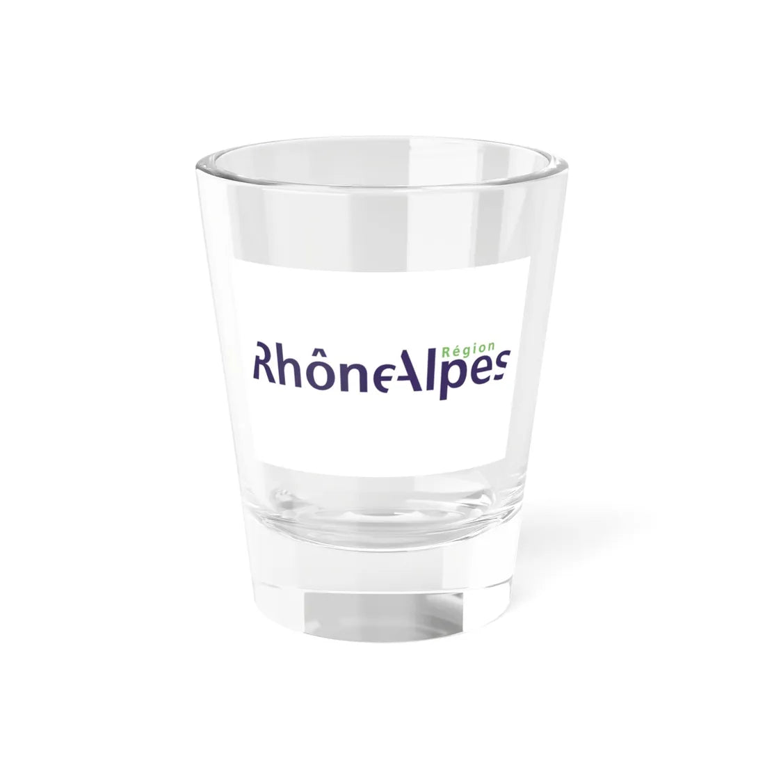 Flag of the former Region of Rhône-Alpes (Belgium) Shot Glass 1.5oz 1.5oz - Go Mug Yourself