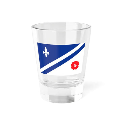 Flag of the Franco Albertains (Canada) Shot Glass 1.5oz 1.5oz - Go Mug Yourself