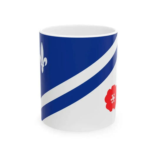Flag of the Franco Albertains (Canada) White Coffee Mug 11oz - Go Mug Yourself