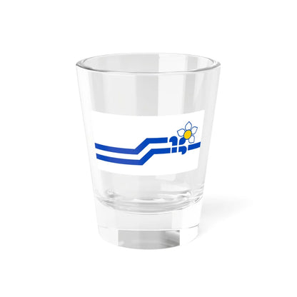 Flag of the Franco-Colombiens (Canada) Shot Glass 1.5oz 1.5oz - Go Mug Yourself