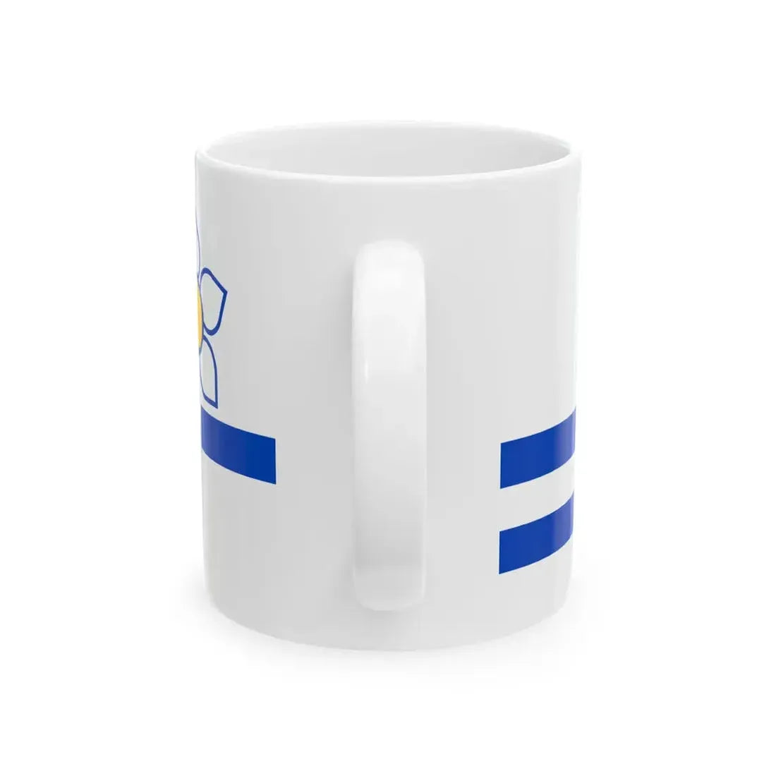 Flag of the Franco-Colombiens (Canada) White Coffee Mug - Go Mug Yourself
