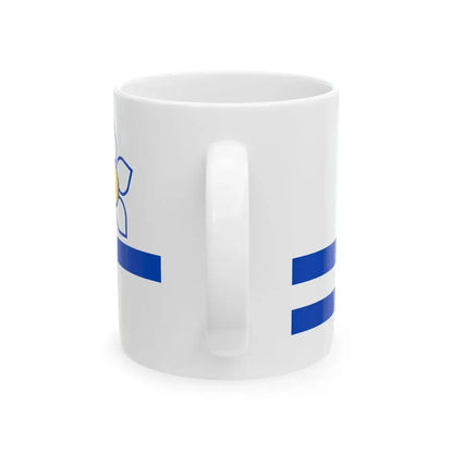Flag of the Franco-Colombiens (Canada) White Coffee Mug - Go Mug Yourself