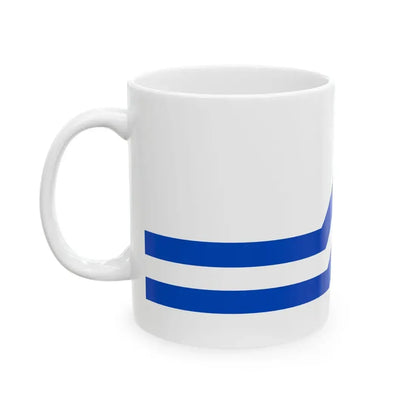 Flag of the Franco-Colombiens (Canada) White Coffee Mug - Go Mug Yourself