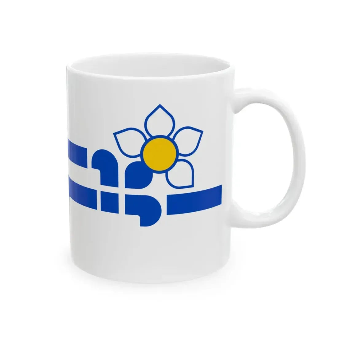 Flag of the Franco-Colombiens (Canada) White Coffee Mug - Go Mug Yourself