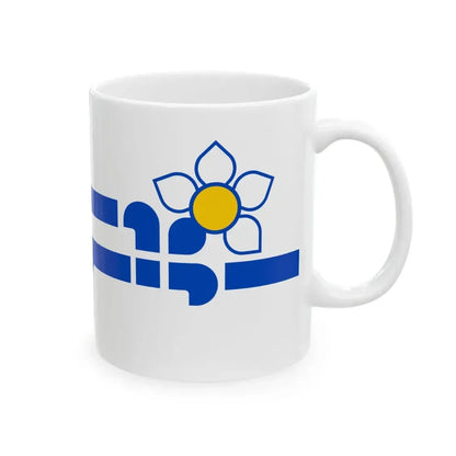 Flag of the Franco-Colombiens (Canada) White Coffee Mug - Go Mug Yourself