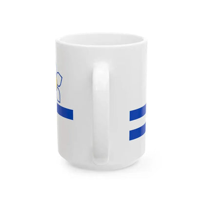 Flag of the Franco-Colombiens (Canada) White Coffee Mug - Go Mug Yourself