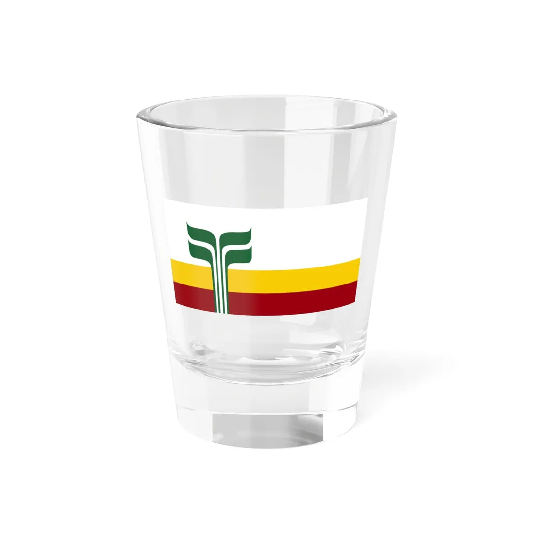 Flag of the Franco-Manitobains (Canada) Shot Glass 1.5oz 1.5oz - Go Mug Yourself