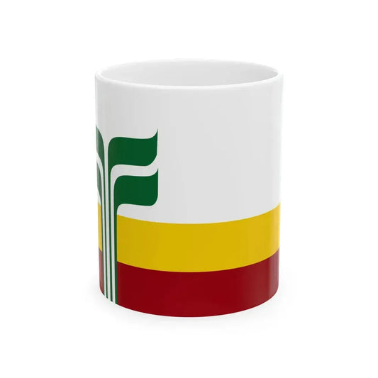Flag of the Franco-Manitobains (Canada) White Coffee Mug 11oz - Go Mug Yourself
