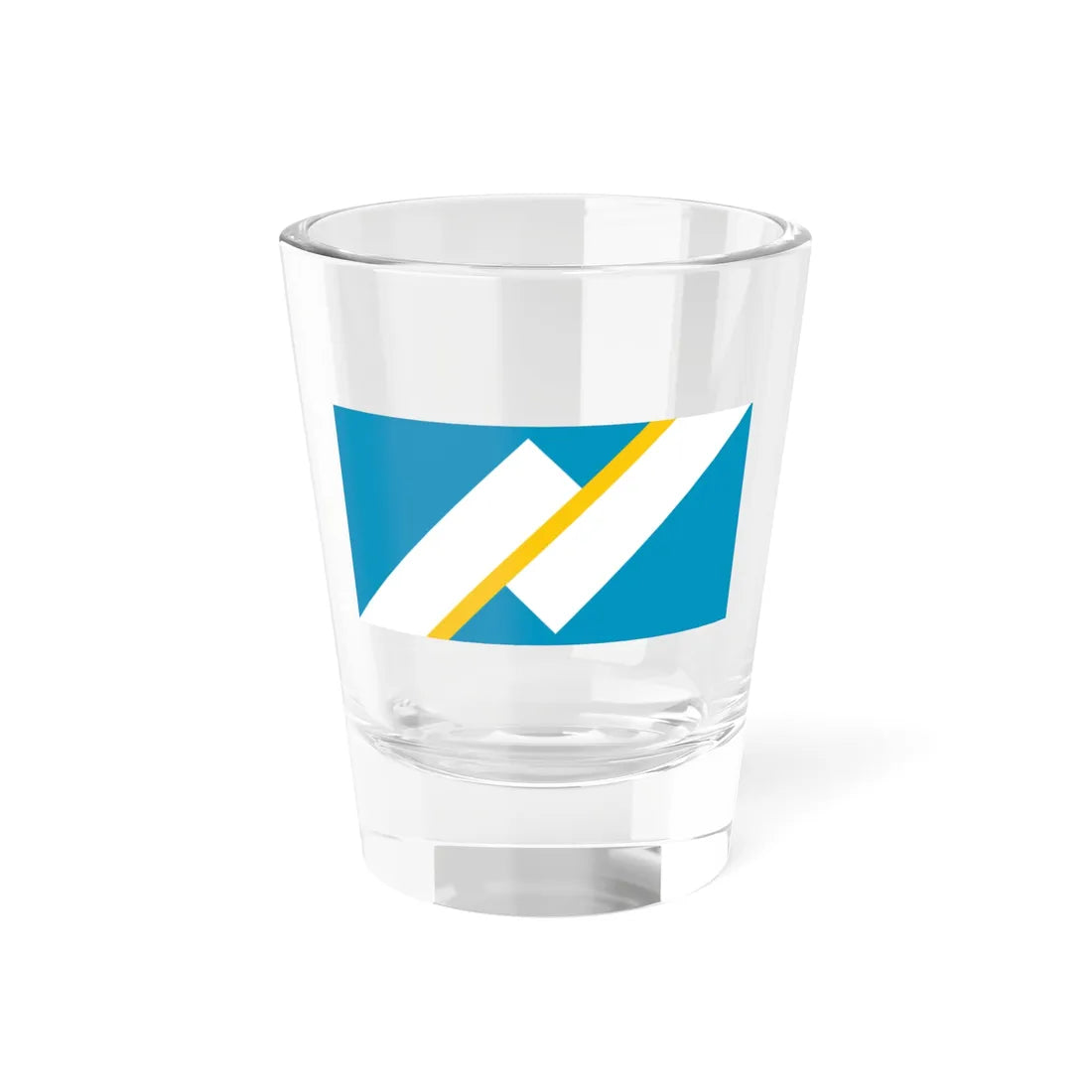 Flag of the Franco-Yukonnais (Canada) Shot Glass 1.5oz 1.5oz - Go Mug Yourself