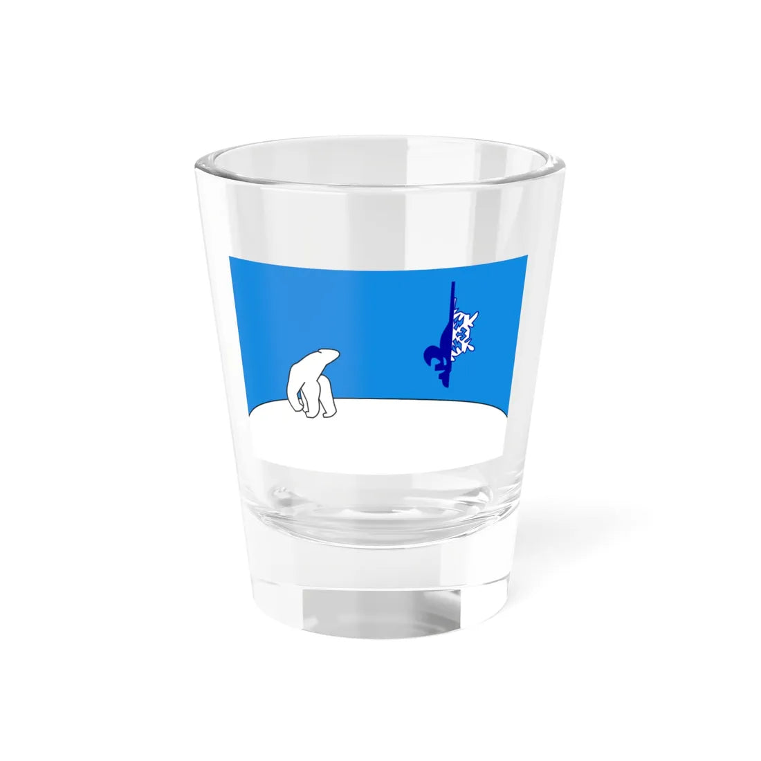 Flag of the FrancoTenois (Canada) Shot Glass 1.5oz 1.5oz - Go Mug Yourself