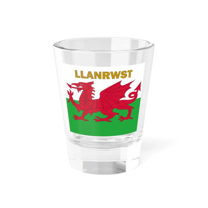 Flag of the Free Borough of Llanrwst (United Kingdom) Shot Glass 1.5oz 1.5oz - Go Mug Yourself