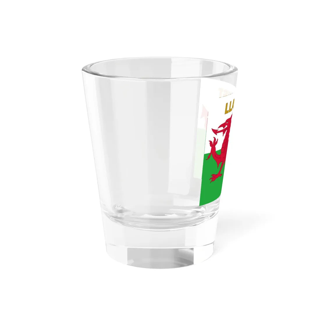 Flag of the Free Borough of Llanrwst (United Kingdom) Shot Glass 1.5oz - Go Mug Yourself