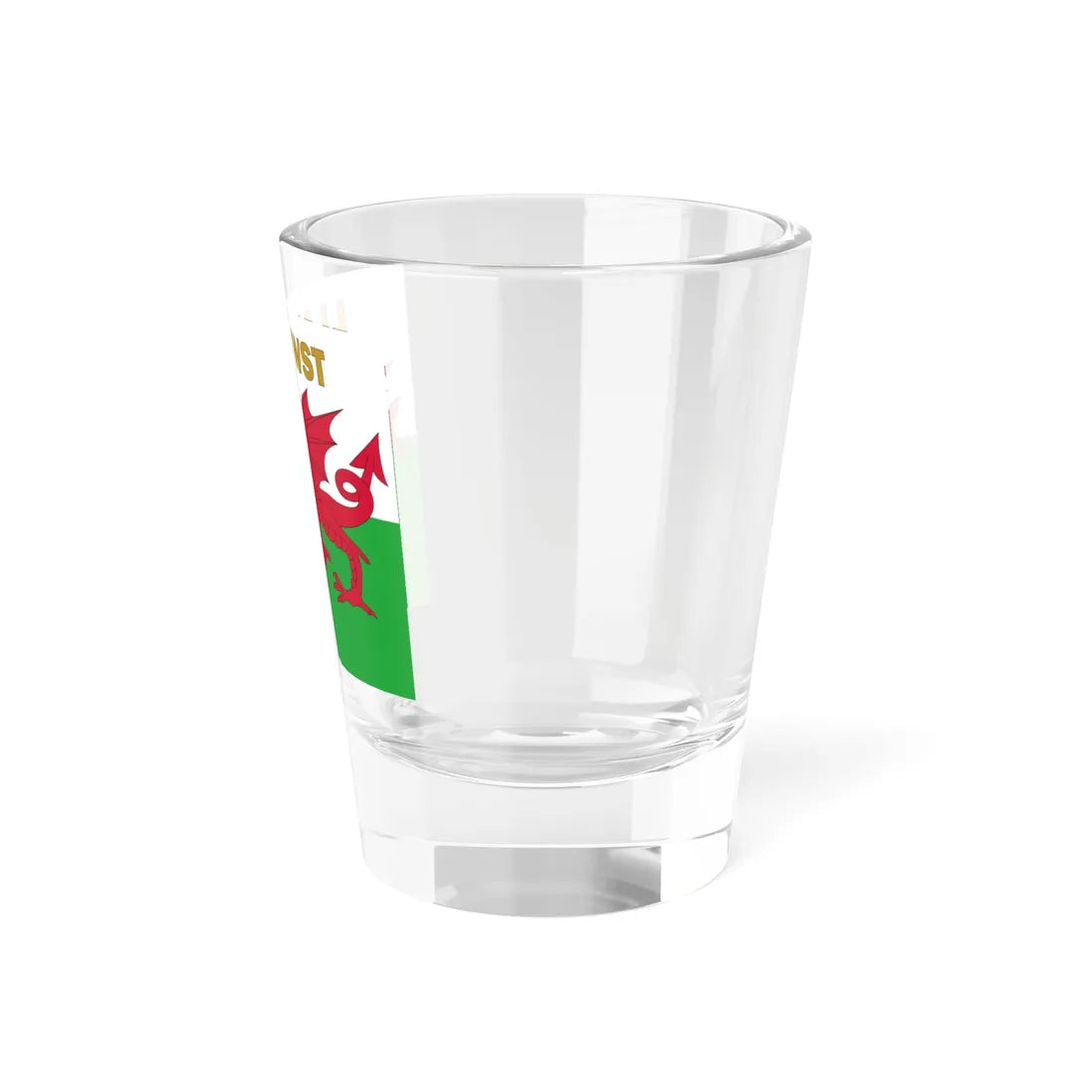 Flag of the Free Borough of Llanrwst (United Kingdom) Shot Glass 1.5oz - Go Mug Yourself